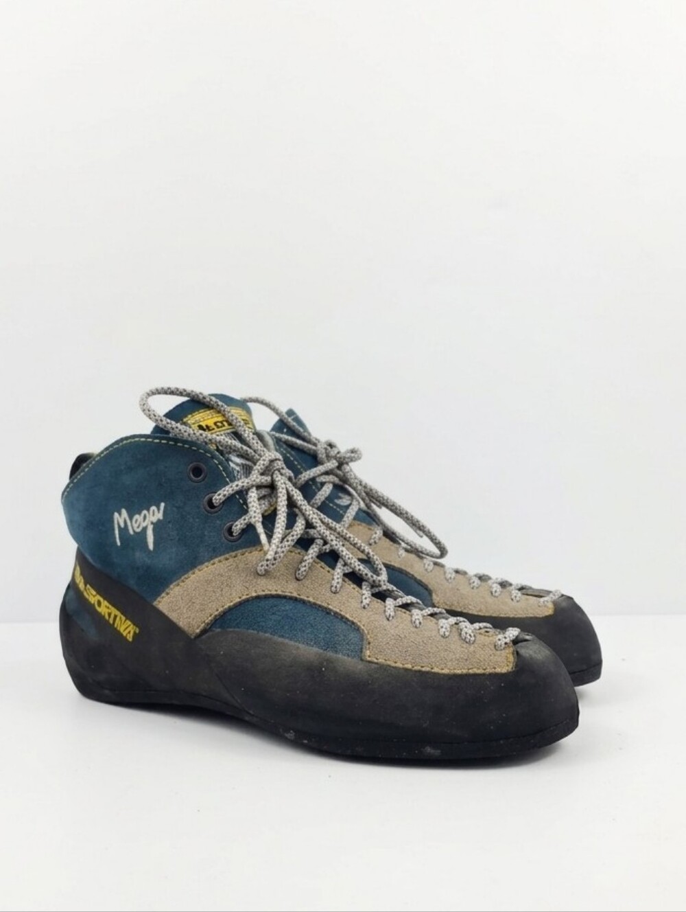 Vintage La Sportiva Mega Rock Climbing Shoes Size EU 41 - US 8.5